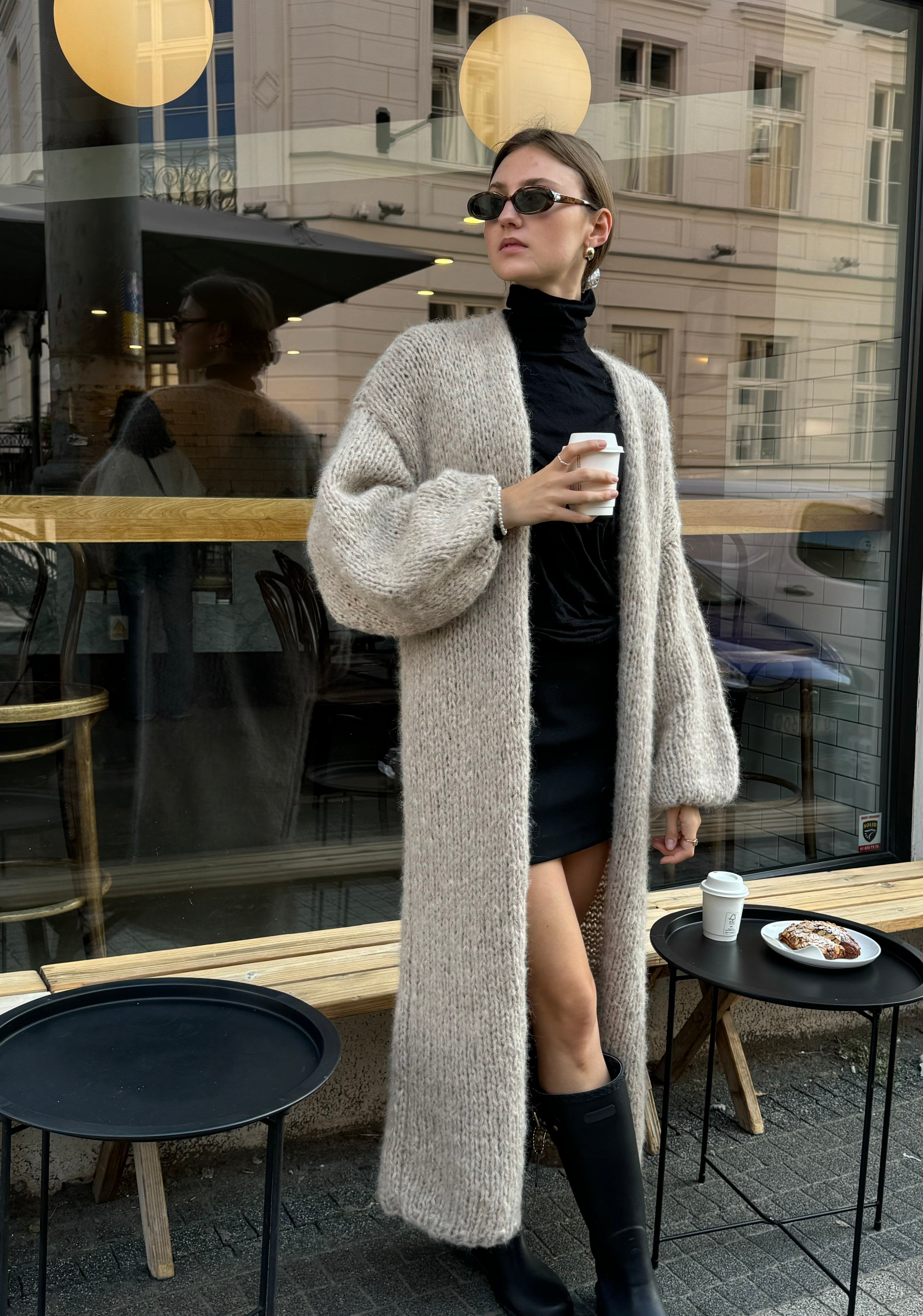 Długi Kardigan Aura