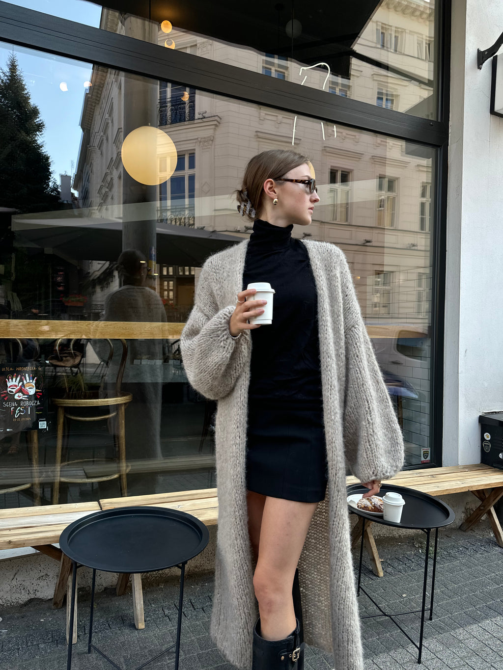 Długi Kardigan Aura