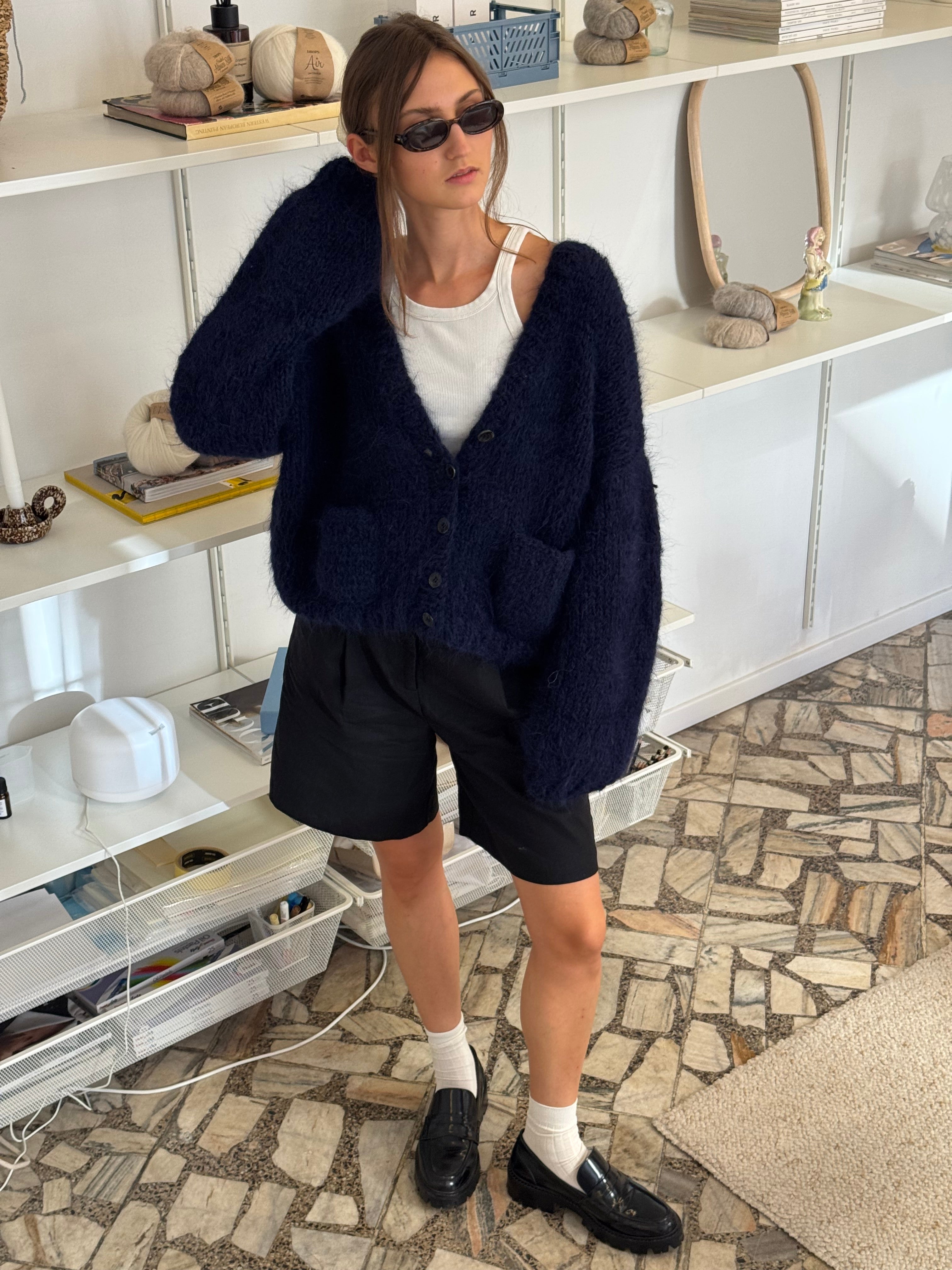 Kardigan z kieszeniami Fuji