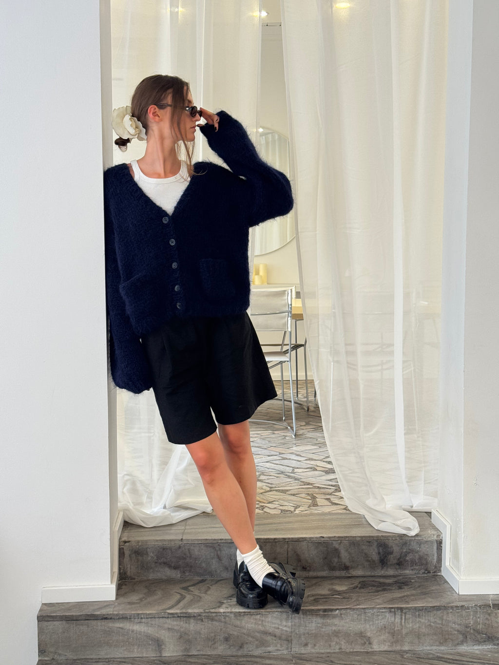 Kardigan z kieszeniami Fuji