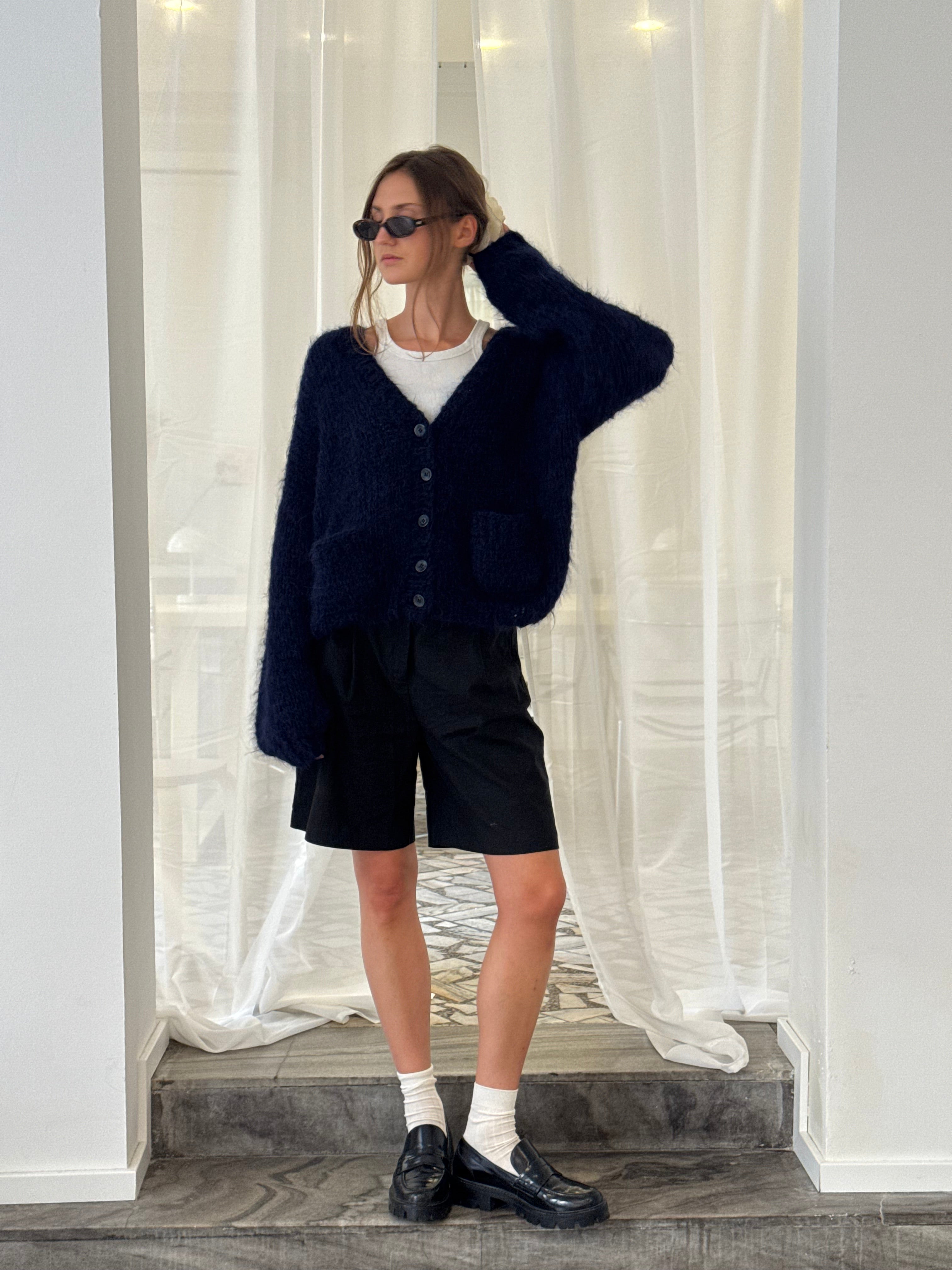 Kardigan z kieszeniami Fuji