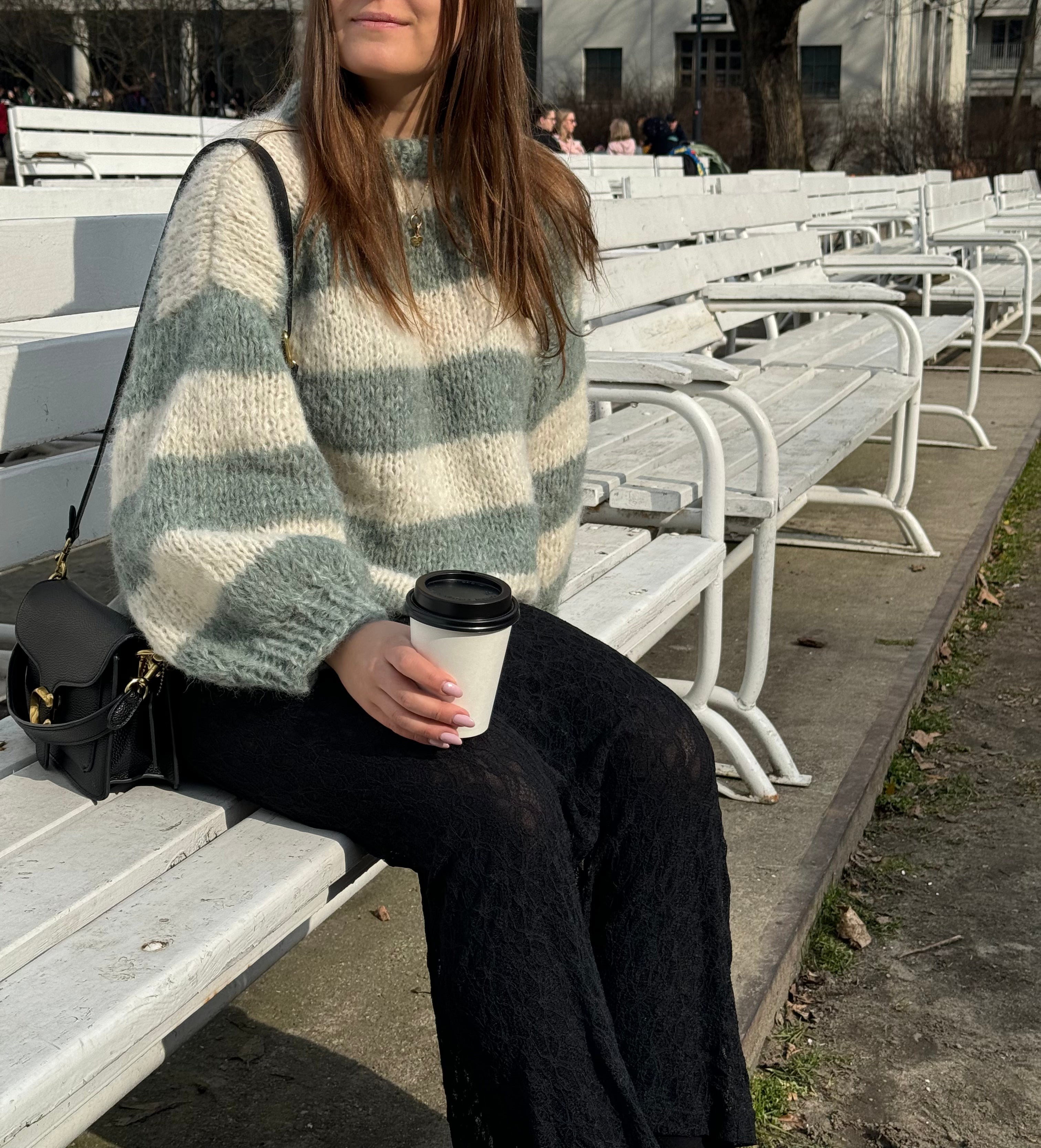 Sweter w paski alpaca silk