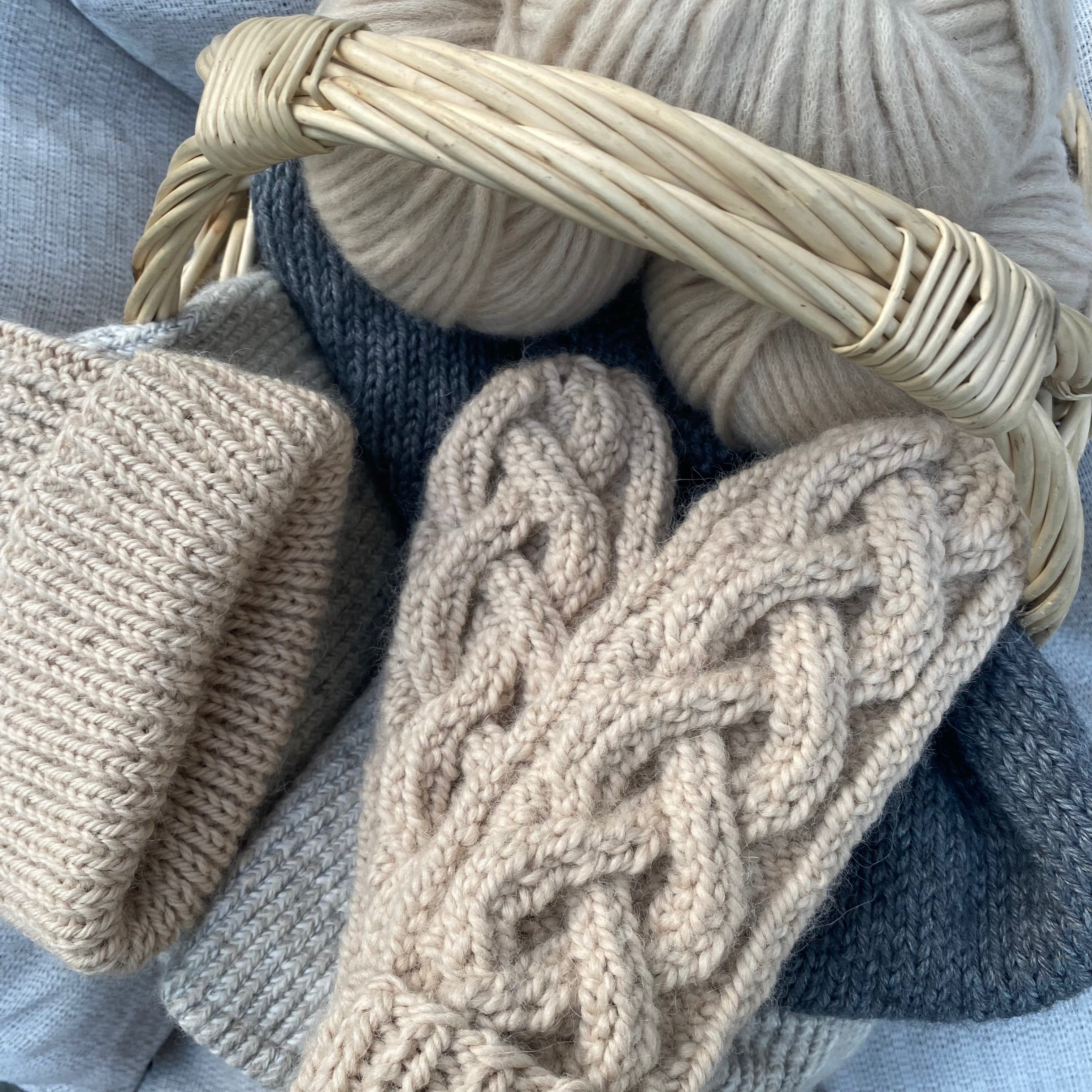 Rękawiczki z warkoczem