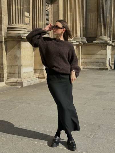 Sweter kid mohair silk